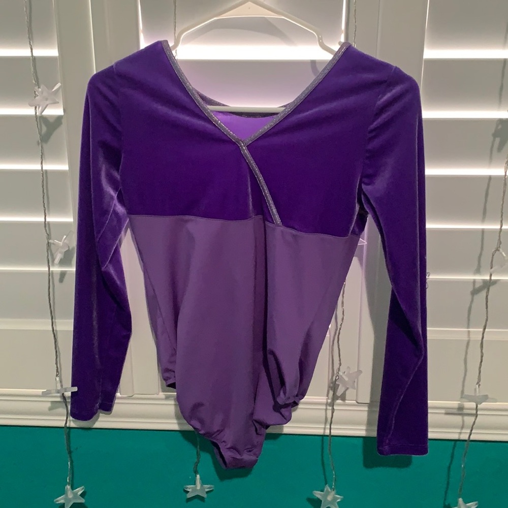 purple leotard great for gymnastics!